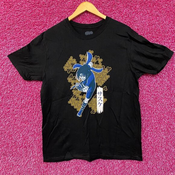 Naruto Sasuke Uchiha Graphic Design Anime T-Shirt Large - Picture 1 of 4